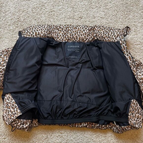 Cordova Ski Meribel Down Puffer Jacket Leopard Cheetah Print size M Worn Once - Picture 5 of 7